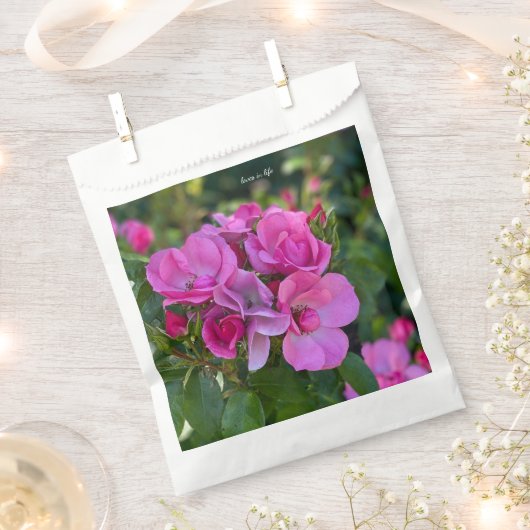 Lavendel Roze Roos Bedankzakje (Geknipt)