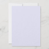 Lavendel roze roos goud bloemenkant luxe bruiloft kaart (Achterkant)