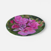 lavendel roze roos papieren bordje (Gekanteld)