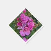 lavendel roze roos servet (Hoek)