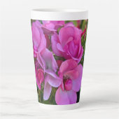 Lavendel Roze Rose Latte Mok (Voorkant)