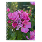 Lavendel Roze Rose Notitieboek (Voorkant)