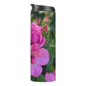 Lavendel Roze Rose Thermosbeker (Geroteerd rechts)