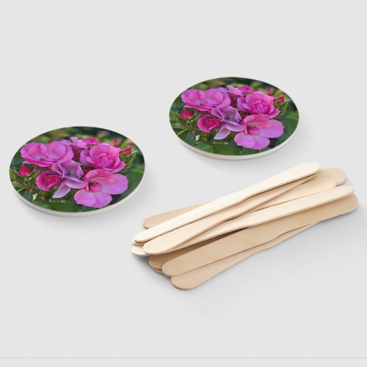 lavendel roze rozen handwaaier (Niet-gemonteerd)