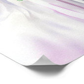 Lavendel & Roze, Trouwcascadeboeket 1, Poster (Hoek)