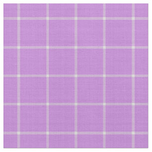 Lavendel Roze Vensterruit Gingham Strepen Stof
