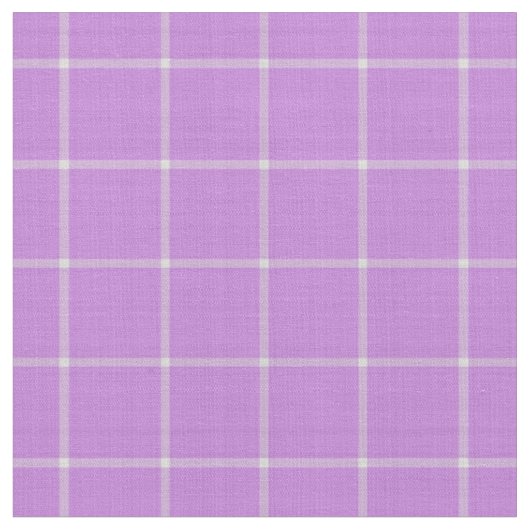 Lavendel Roze Vensterruit Gingham Strepen Stof (Close Up)