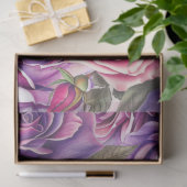 Lavendel Roze Violet Rozen Decoupage Tissue Papier (Geschenk)