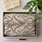 Lavendel Rozemarijn Gouden Scrollenpatroon  Tissuepapier (Geschenk)