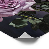 Lavendel Rozen Bloemenkunst Print Poster (Hoek)