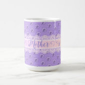  Lavendel Rozen en Kant Gepersonaliseerd Koffiemok (Center)