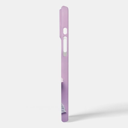 Lavendel Rozen op Lila Mist iPhone Case (Achterkant / Links)