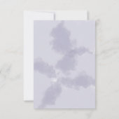 Lavendel Rozen Wolken Bloemen Bruiloft Uitnodiging (Achterkant)