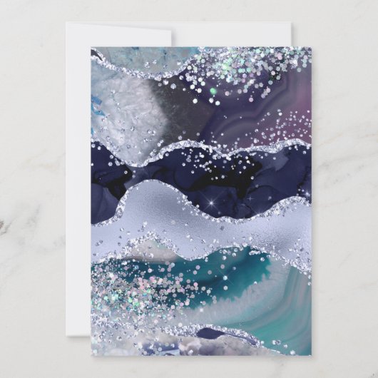 *~* Lavendel RSVP Website AGATE Sterren AR13 Huwel Kaart (Achterkant)