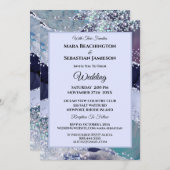 *~* Lavendel RSVP Website AGATE Sterren AR13 Huwel Kaart (Voorkant / Achterkant)