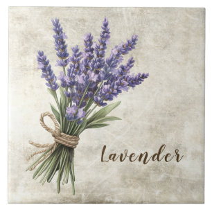 Lavendel Rustieke Bloemige Nep Keramische Tegels Tegeltje
