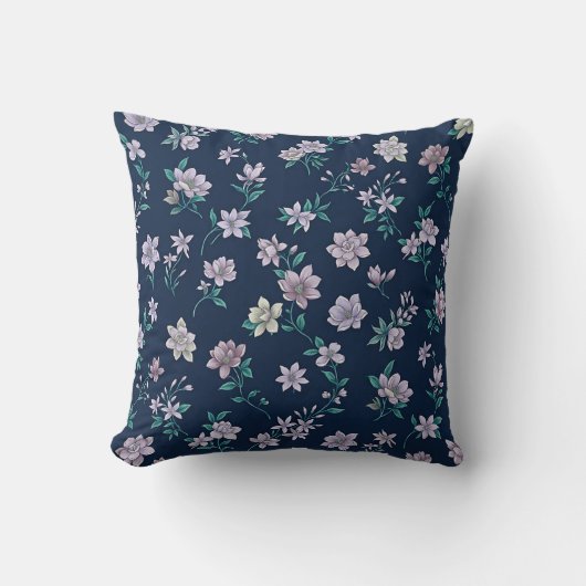 Lavendel & Salie Magnolia Kussen (Voorkant)