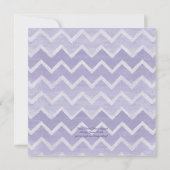 Lavendel Schattige Baby Olifantenkrans Floral Chev Kaart (Achterkant)