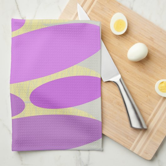 Lavendel Schijf Keukenhanddoek (Quarter Fold)
