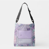 Lavendel Schoonheidstas AI-kunst Crossbody Tas (Voorkant)
