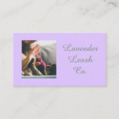 Lavendel Script Visitekaartje QR Code Service Menu (Voorkant)