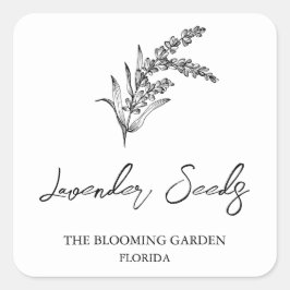 Lavendel Seeds label