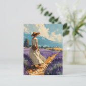 Lavendel Serenity:  Provence Briefkaart (Staand voorkant)