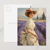 Lavendel Serenity:  Provence Briefkaart (Voorkant / Achterkant)