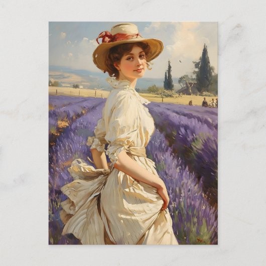 Lavendel Serenity:  Provence Briefkaart (Voorkant)