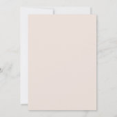 Lavendel Sering Blad Bruiloft Kaart (Achterkant)