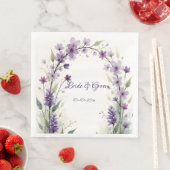 Lavendel Sering Bloem Bruiloft Servet (Insitu)