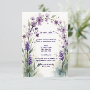 Lavendel Sering Bloemboog Accommodatie Informatiekaartje