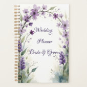 Lavendel Sering Bloemboog Bruiloft Planner (Voorkant)