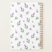 Lavendel Sering Bloemboog Bruiloft Planner (Achterkant)