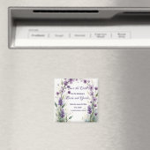 Lavendel Sering Bloemen Bewaar de Datum Magneet (Insitu (Vaatwasser))