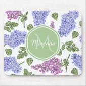 Lavendel Sering Monogram Muismat (Voorkant)