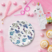 Lavendel Sering Paars Iris Lente Bloem Chic Papieren Bordje (Feest)