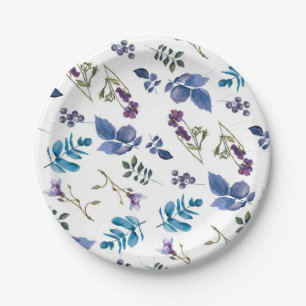 Lavendel Sering Paars Iris Lente Bloem Chic Papieren Bordje