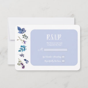 Lavendel Sering Paarse Iris Lente Bloemen RSVP Kaartje