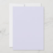 Lavendel Sering Tak Eucalyptus Bruiloft Kaart (Achterkant)