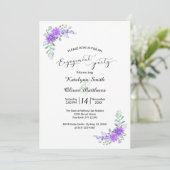 Lavendel Sering Trouw Huwelijksaankondiging Kaart (Staand voorkant)