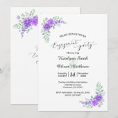 Lavendel Sering Trouw Huwelijksaankondiging Uitnod Kaart (Voorkant / Achterkant)