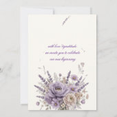Lavendel & Sering Trouw Uitnodiging (Achterkant)