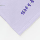 Lavendel Sering Wilde Bloem Florale Botanische Fleece Deken (Hoek)