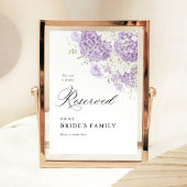 Lavendel Sering Wit Bloemstuk Gereserveerde Stoel  Poster
