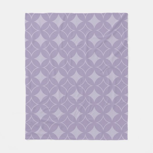 Lavendel shippo patroon fleece deken (Voorkant)