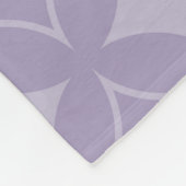 Lavendel shippo patroon fleece deken (Hoek)