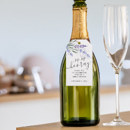 Lavendel Sip Sip Hoera Bruidsfeest Favor Cadeaulabel