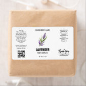 Lavendel Skin Serum Sjabloon Labels (Insitu)