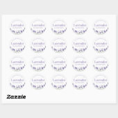 Lavendel Soja Wax smelt Ronde Sticker (Vel)